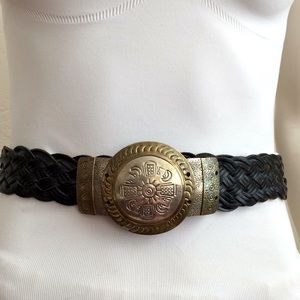 Chico’s woven leather with primitive symbols